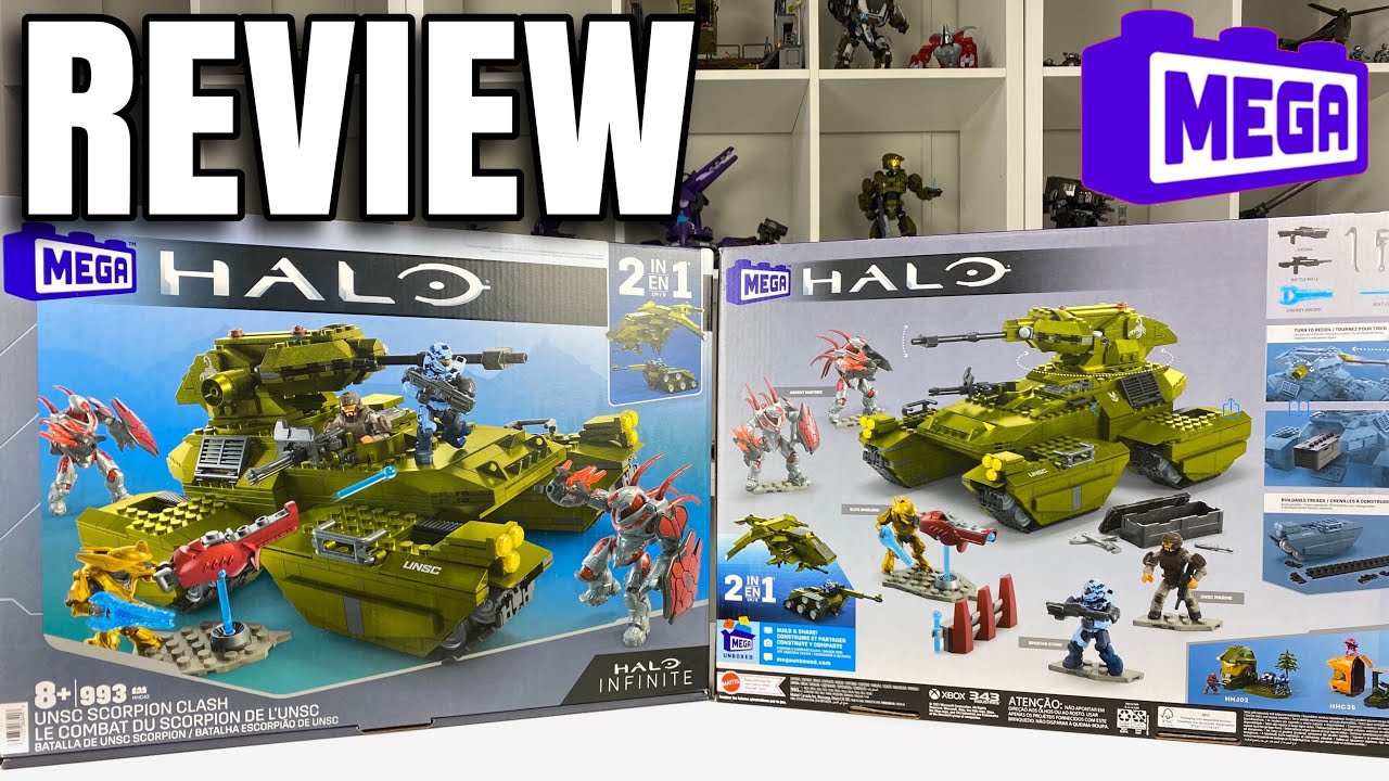 HALO MEGA - UNSC Scorpion Clash REVIEW set HHC42