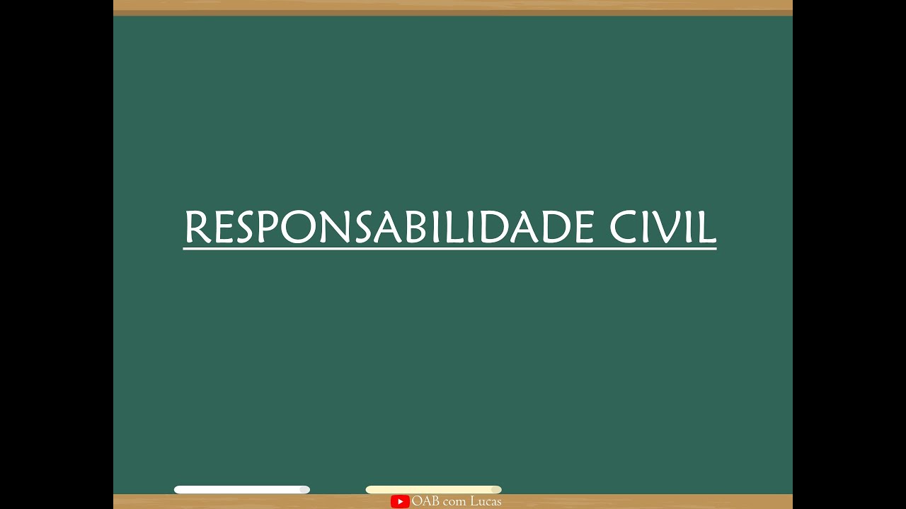 📚 Responsabilidade Civil - Direito Civil - Questões OAB