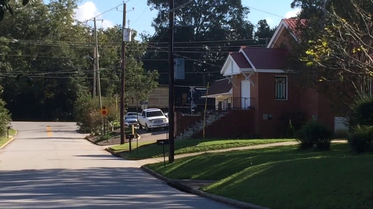 CSX Hauling WoodChips and Lumber Through Auburn, AL