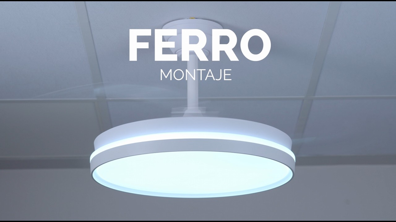 Cómo instalar el ventilador de techo Ferro – CristalRecord | Montaje paso a paso