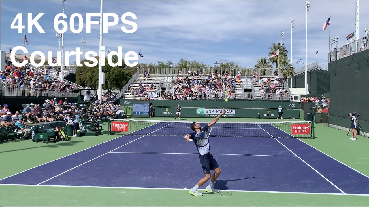 Huge Shots! Marin Čilić vs Miomir Kecmanović - BNP Paribas Open