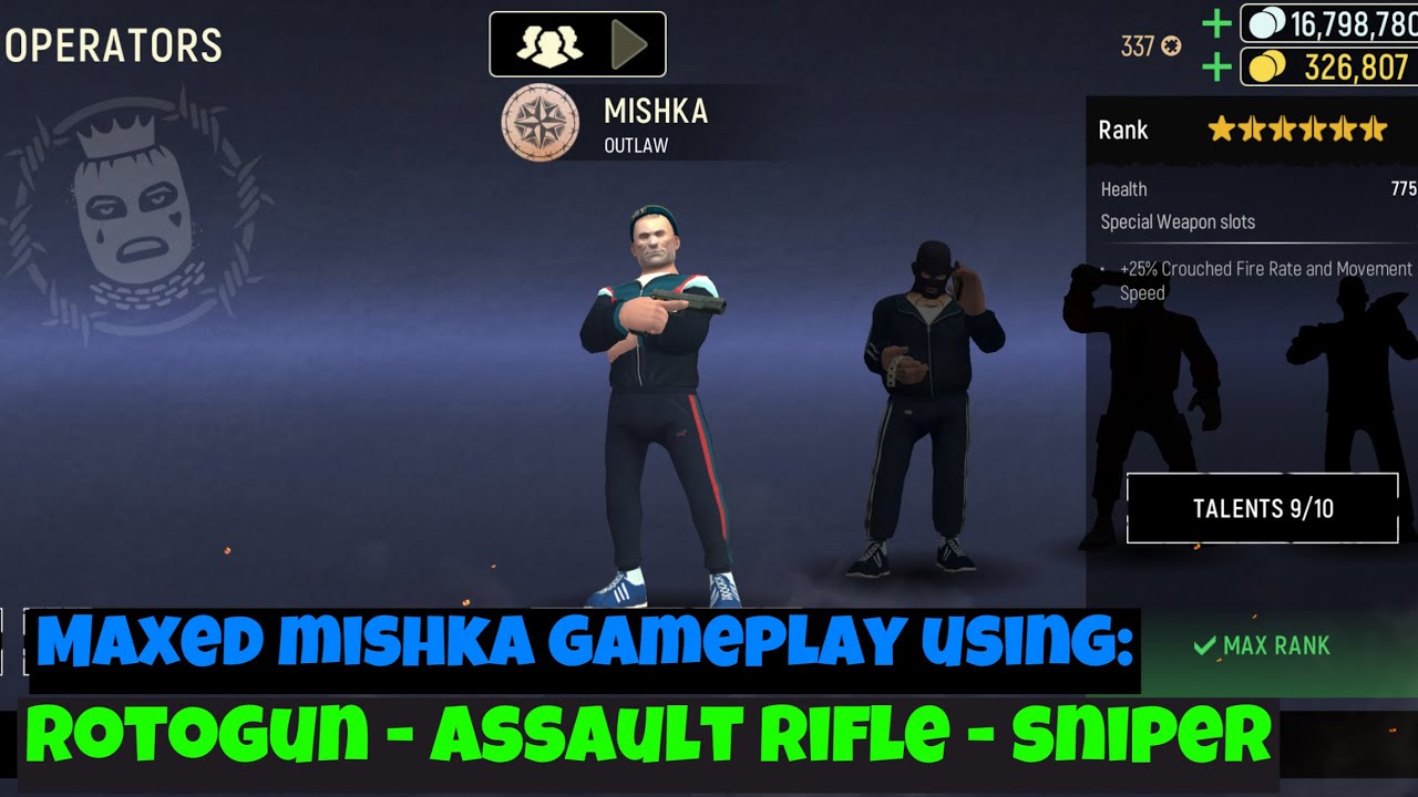 MAXED Mishka 🌕🌕🌕100/9 #gameplay 🚨test of Rotogun , AR & Sniper💥 #tacticool #tacticoolthailand