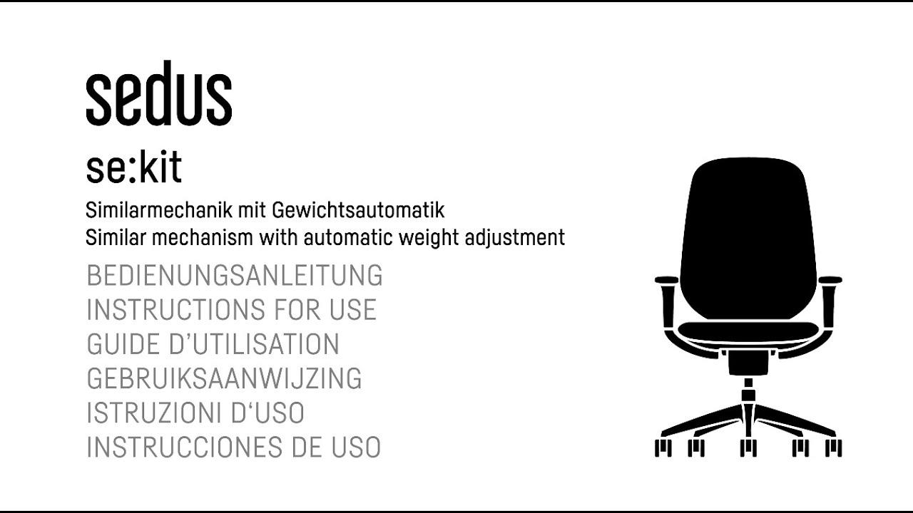 se:kit Similarmechanik mit Gewichtsautomatik - Bedienungsanleitung/instructions for use
