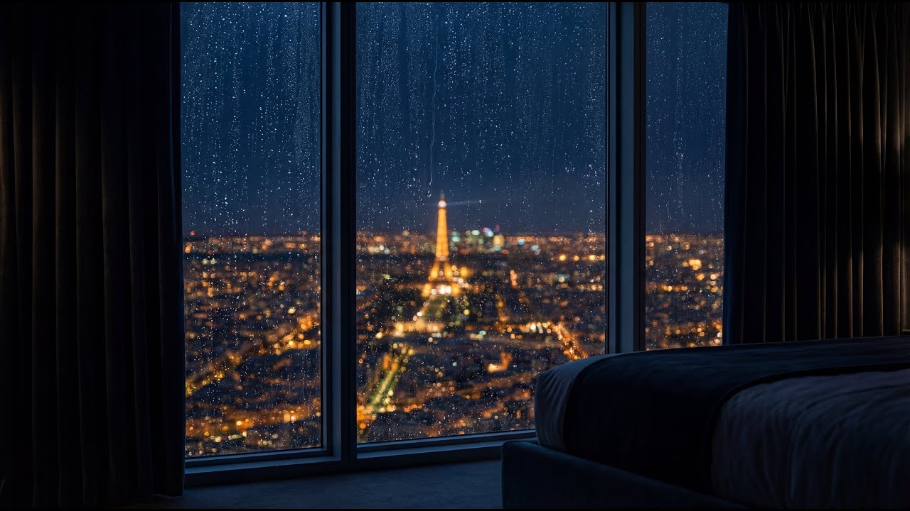 🎵 Paris Rainy Night – Lofi from a Hotel Window