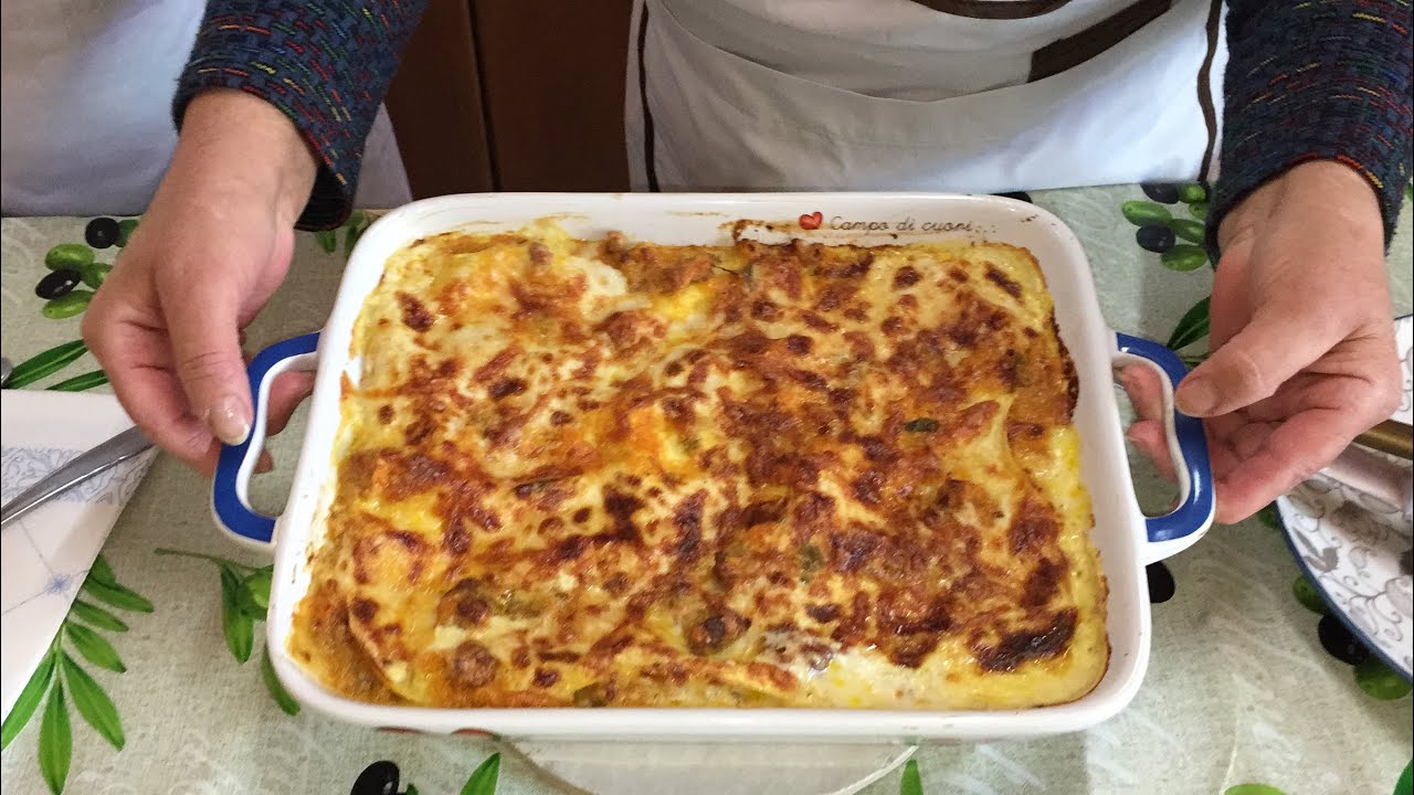 Lasagne con zucca e salsiccia