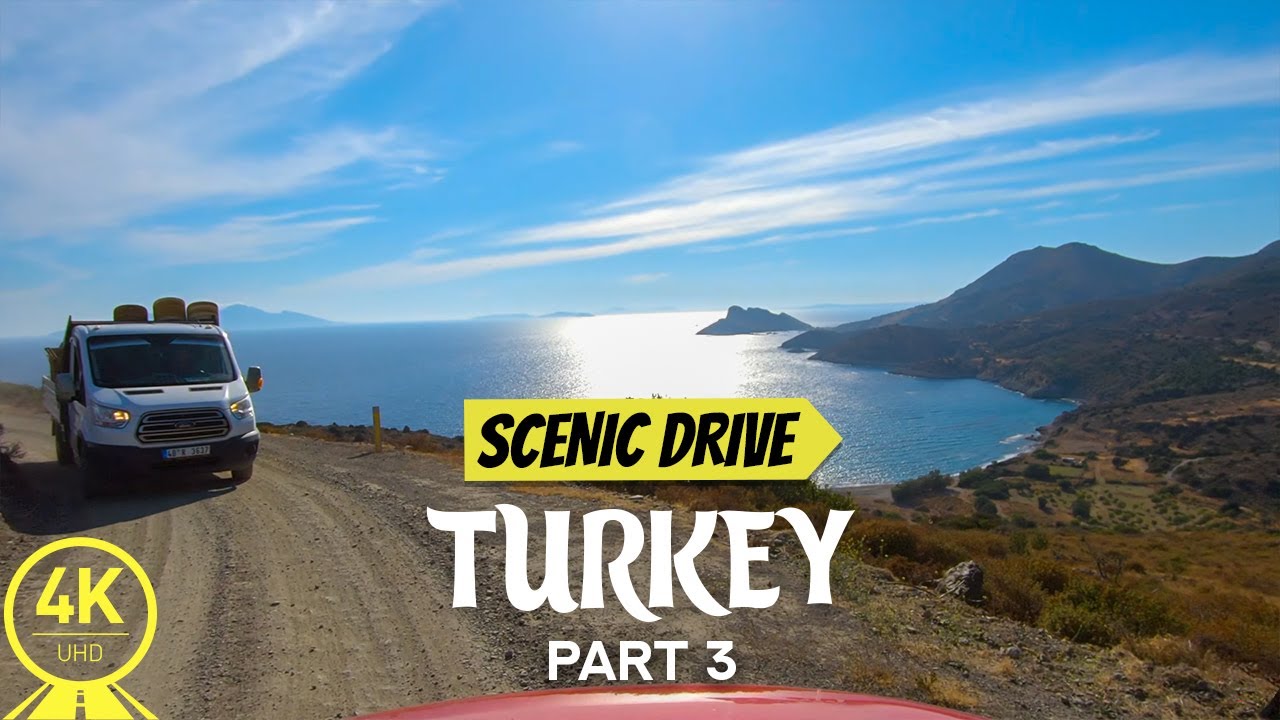 Exploring Roads of Turkey during Indoor Cycling Class - 4K Scenic Drive with Real Sounds - Part #3