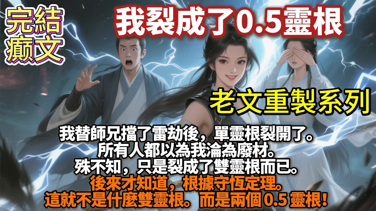 完結癫文：我替師兄擋了雷劫後，單靈根裂開了。所有人都以爲我淪爲廢材。殊不知，只是裂成了雙靈根而已。宗門大比上，團寵小師妹對我極盡嘲諷。「師兄乃天之驕子，你不過是一個廢人。」