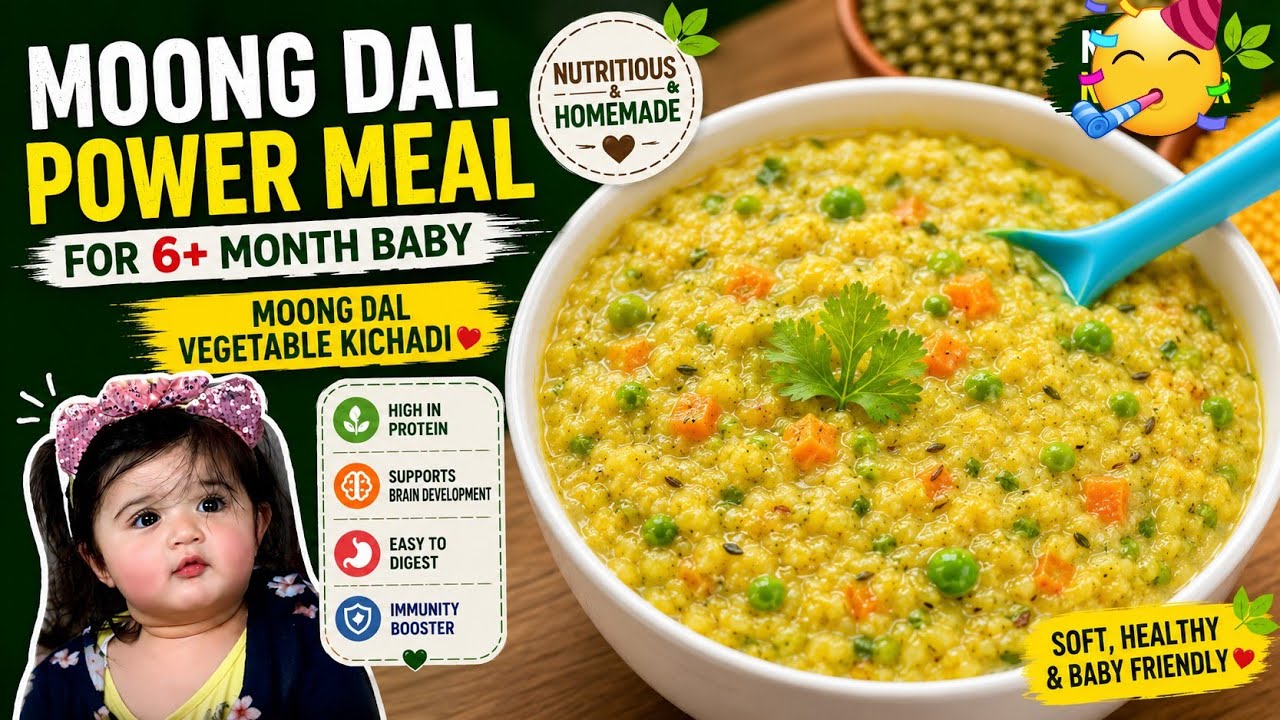 |Soft Vegetable Khichdi Porridge for Babies | |Weight Gain Baby Food|