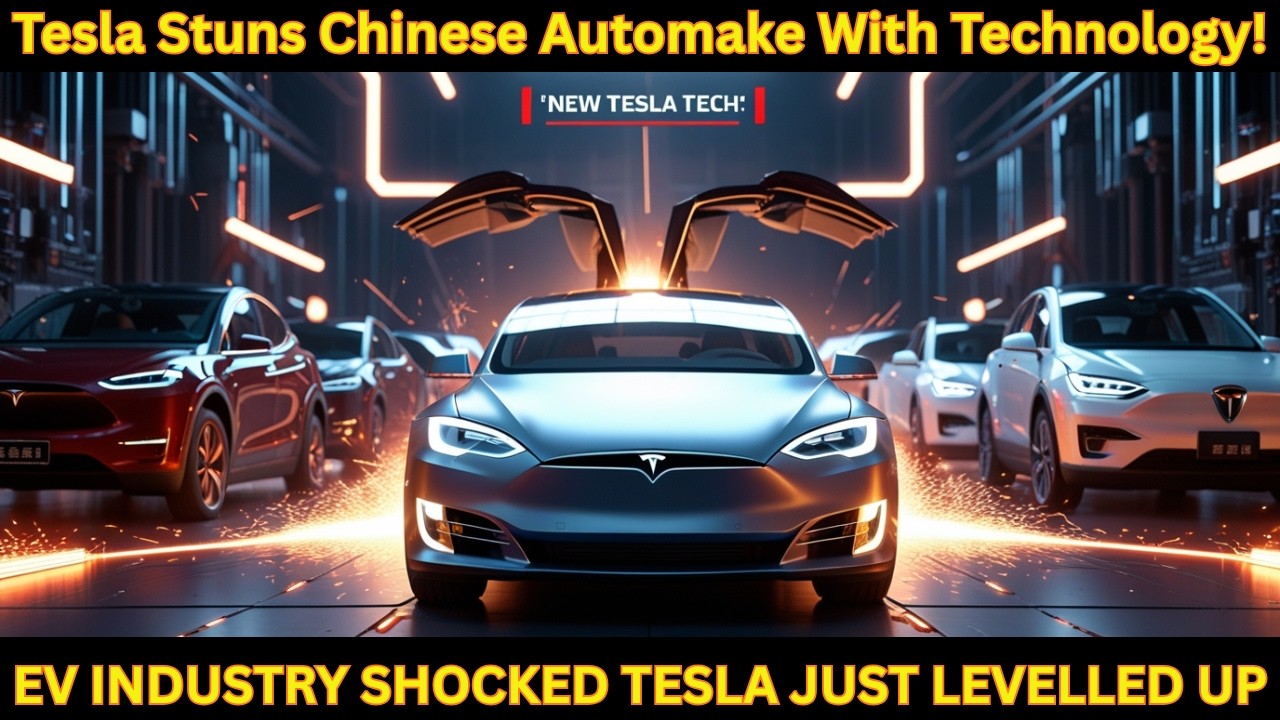 Tesla поражает китайских автопроизводителей революционными новыми технологиями! 🚗⚡