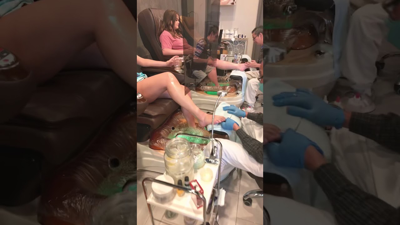 Luxury spa pedicure for Ms. Erica and Laura at Salon Studio!! Fun time