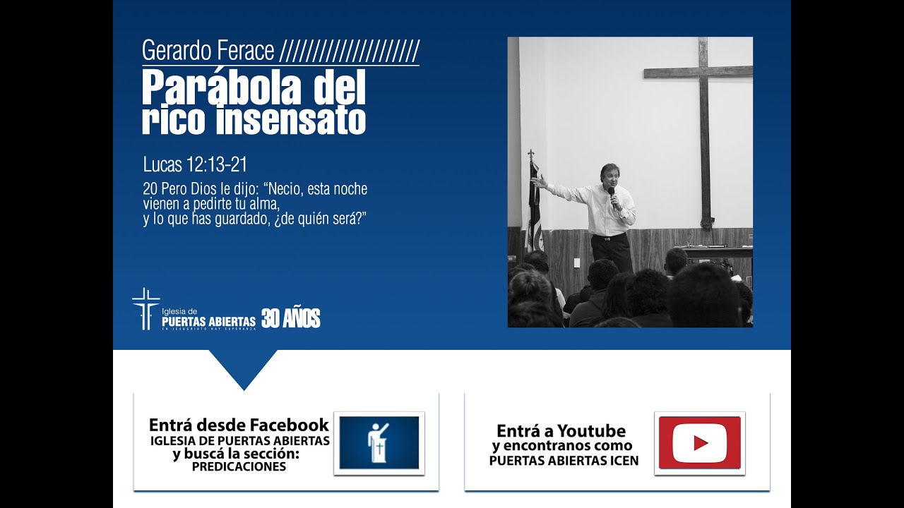 Parabola del rico Insensato | Gerardo Ferace
