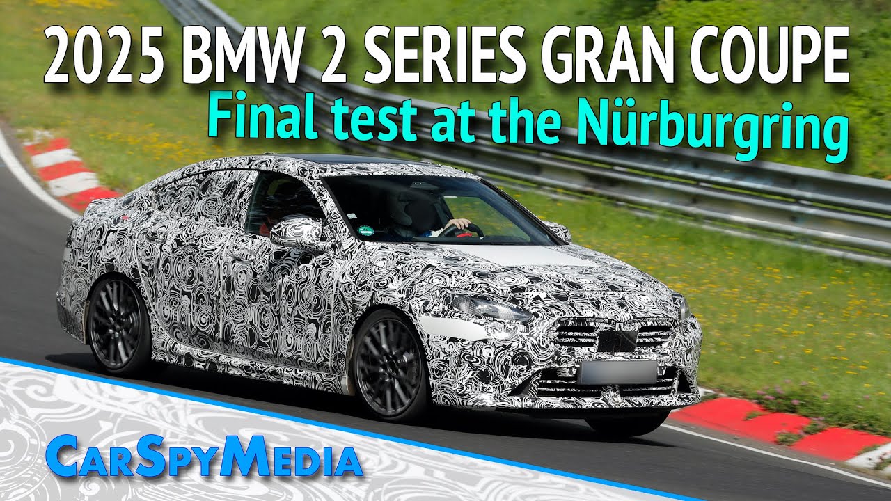 2025 BMW 2 Series Gran Coupé Prototype Spied Less Disguised Testing At The Nürburgring
