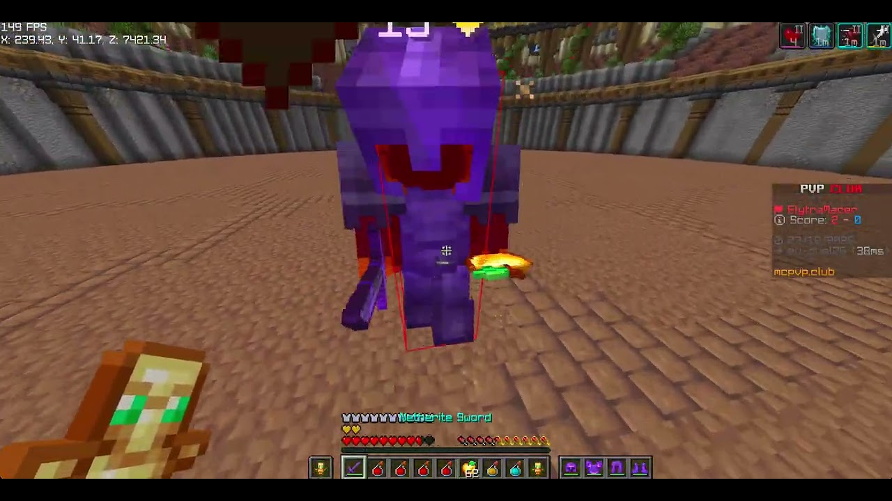 ElytraMacer vs Macefy - NetheritePot ft5 - mcpvp.club