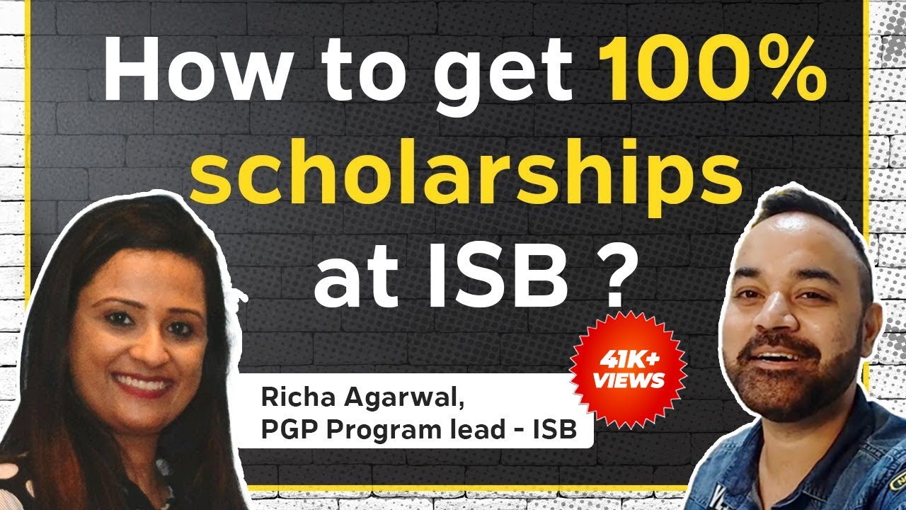 How to get 100% Scholarships @isbindia  | Profile Based Scholarship ft Richa ISB PGP Program