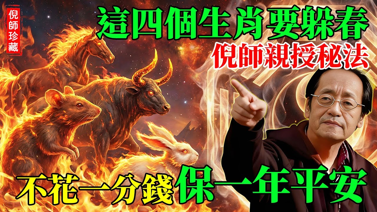 倪海廈：2026年「太岁」点名这4个生肖！立春前做对一件事，不用花钱也能「躲太岁」，保一年平安！#倪海廈 #2026運勢 #躲春 #太歲 #躲春方法 #赤馬紅羊 #生肖運勢