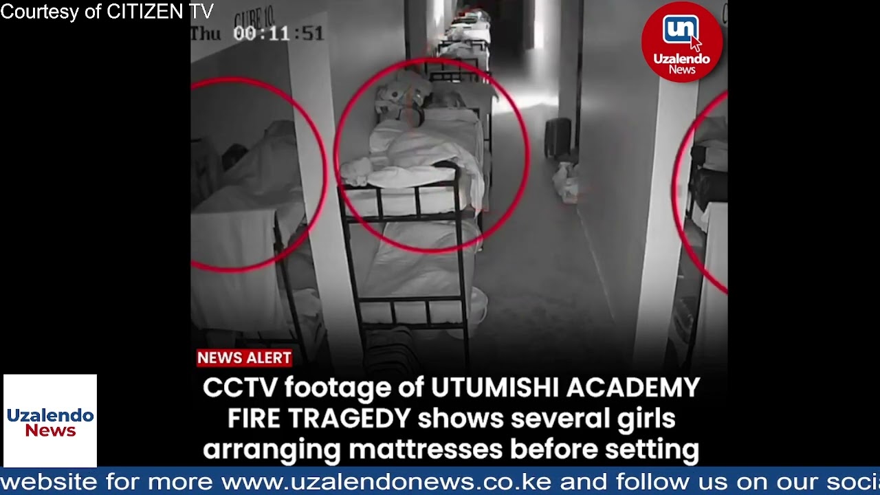 SHOCKING! CCTV footage shows how suspects planned before setting Utumishi Girls' dormitory on fire