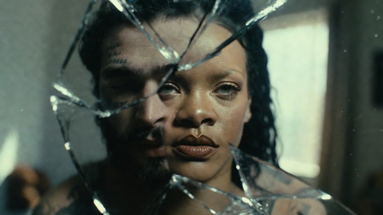 Rihanna ft.  Post Malone - In Pieces (Lyrics Video)