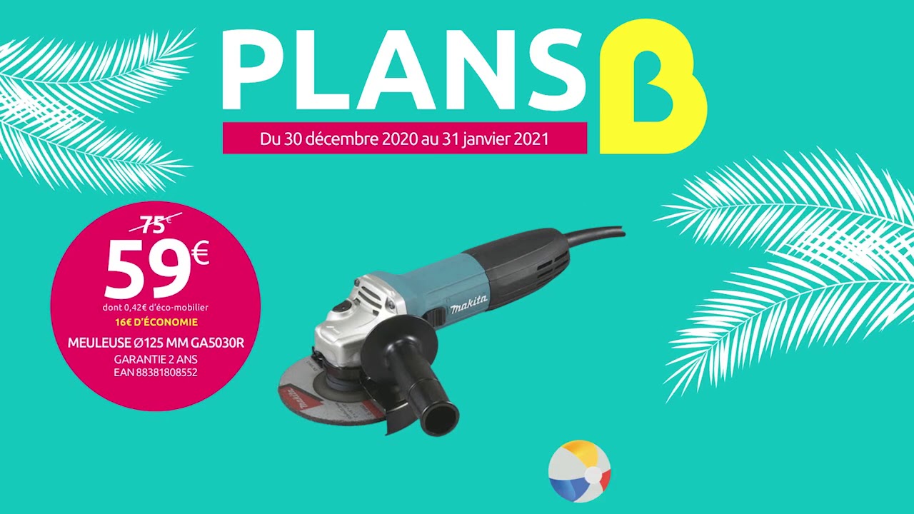 MR.BRICOLAGE REUNION - Plans B sp&eacute;cial vacances d'&eacute;t&eacute; - meuleuse (2020)