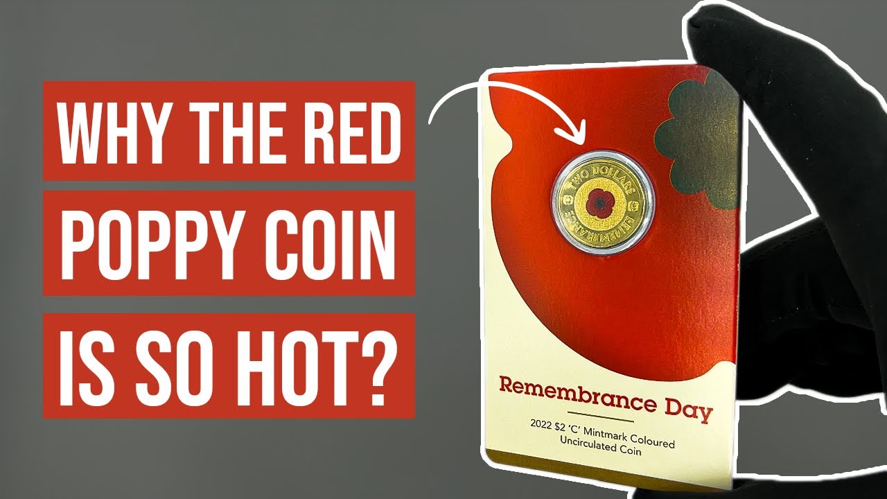 2022 Red Poppy Coloured $2 Coin - The Worlds Most Popular Coloured $2