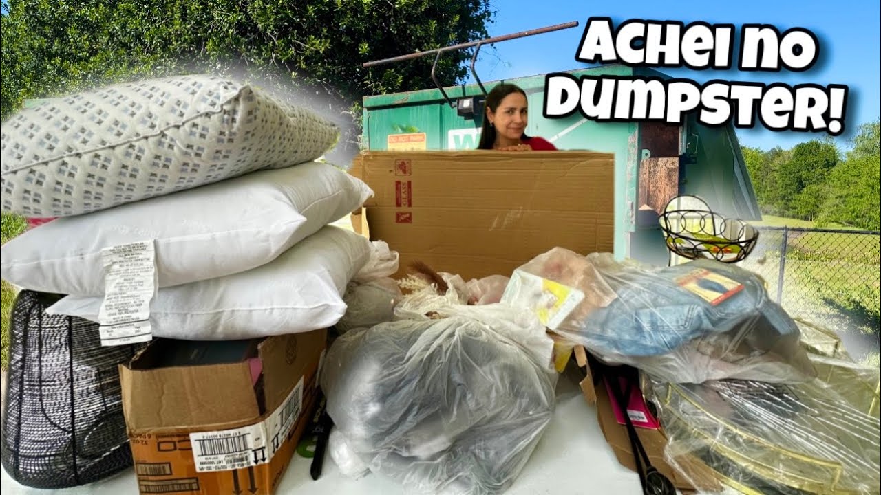 Achei tudo isso dentro do dumpster dos Estados Unidos!🇺🇸
