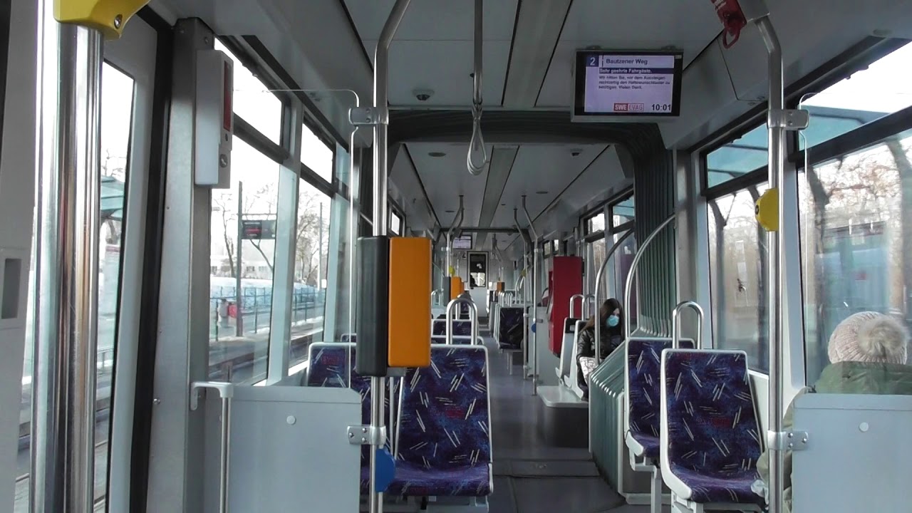Erfurt Mitfahrt im Typ MGT6D auf der Linie 2 von Ringelberg bis Hanseplatz Wagen 602