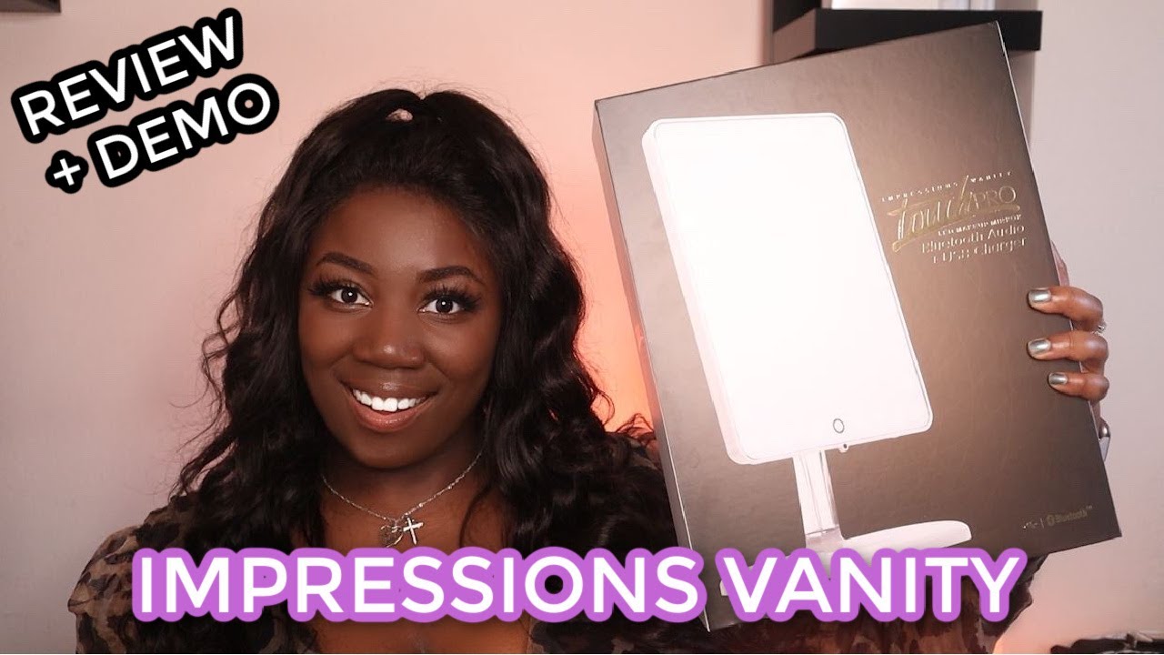 Impressions Vanity Touch Pro LED Makeup Mirror with Bluetooth & USB Charger || Review + Demo || 2020
