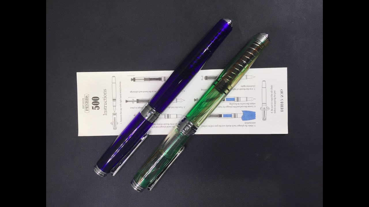 Обзор перьевой ручки PenBBS 500 — поршневой механизм заправки.