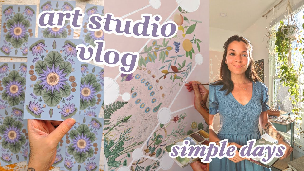 Enjoying simple days~ painting, books, and foraging