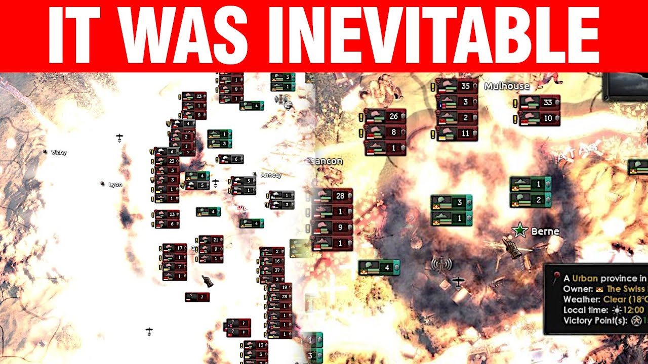 Swiss Fortress #9 - Grumpily Nuking Our Own Borders - Hearts of Iron 4 The Great War