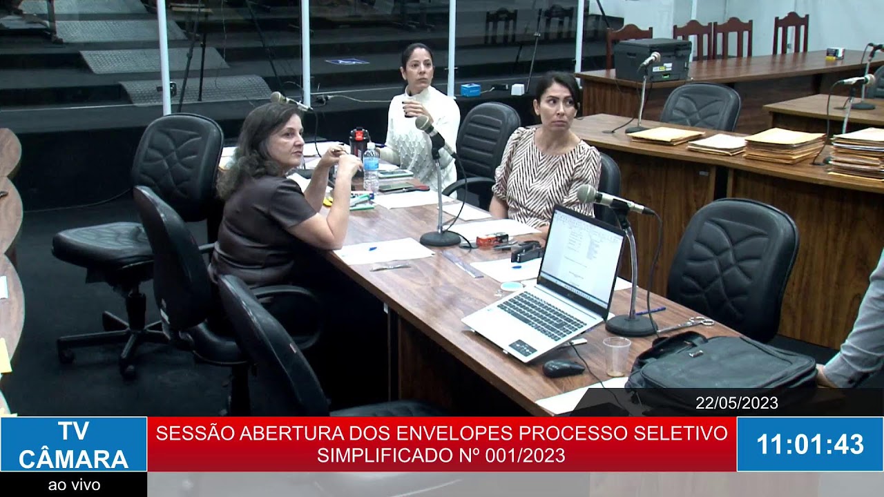 SESSÃO ABERTURA DOS ENVELOPES PROCESSO SELETIVO SIMPLIFICADO Nº 001/2023