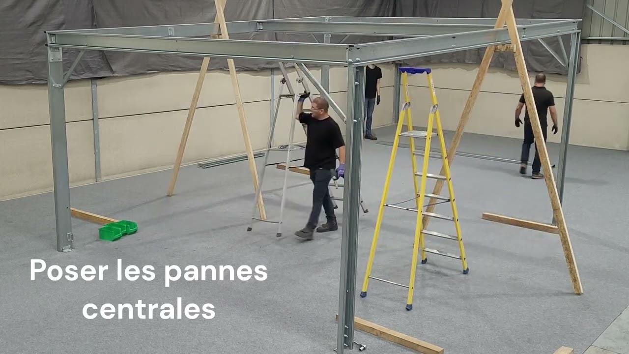 Tuto montage structure et toiture - abri Monopente ABRI-TOLE