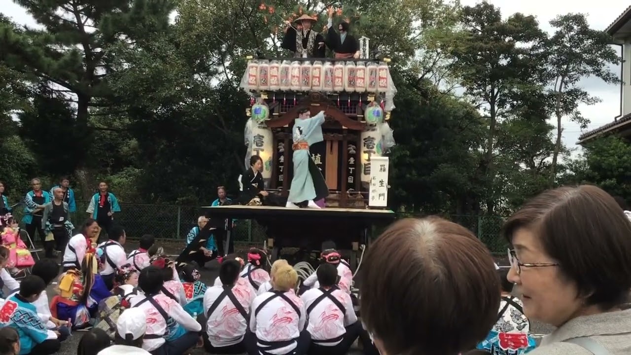 令和六年服織田神社祭典１丁目屋台青年の踊り