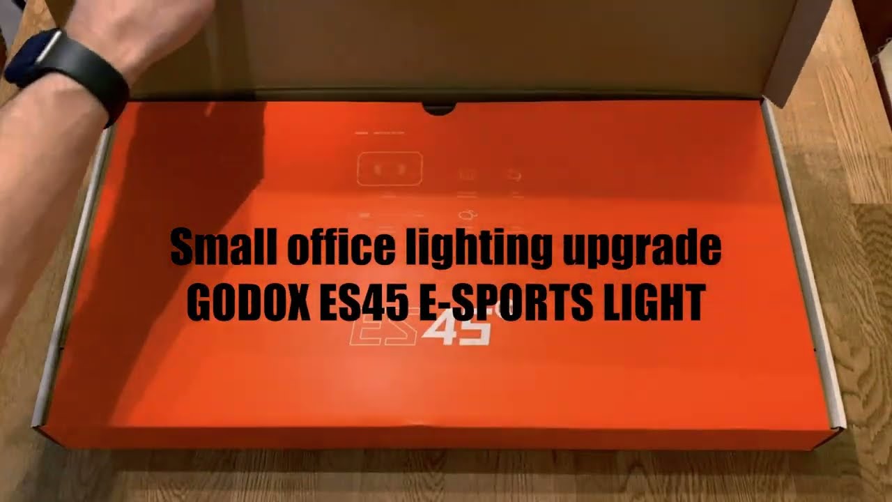 Key light for small office. Unboxing Godox ES45 E-Sports LED Light key light
