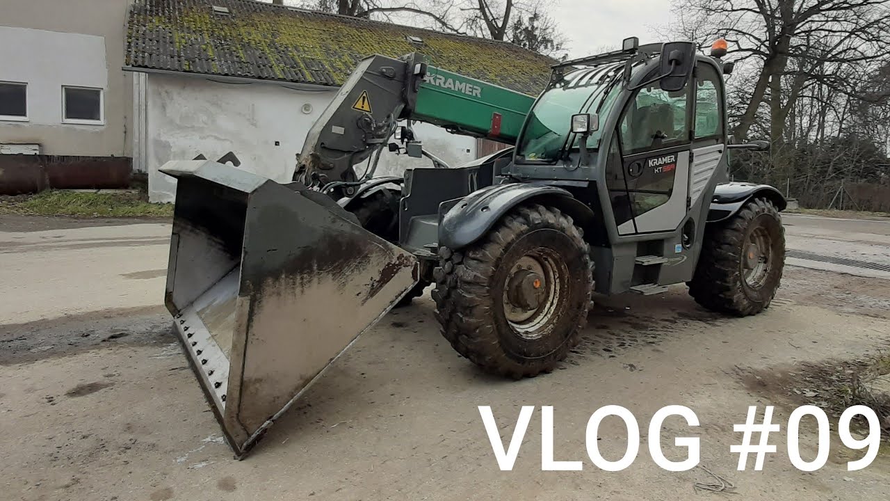 FarmVlog #09 - Převážíme pšenici a jedeme pohrnout hnůj s Kramer KT 559🌾