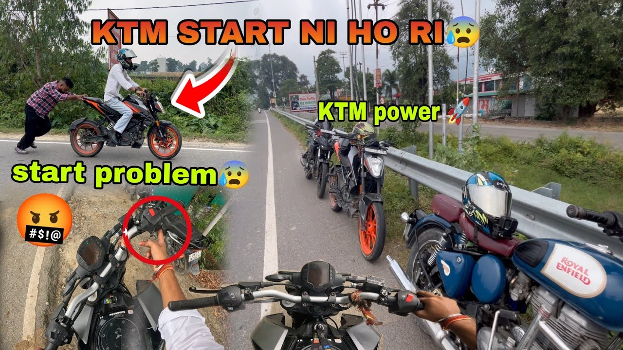 Hyper sunday ride🤬🚀| KTM Duke power 🤬🤬| KTM start ni ho ri😰💔| 