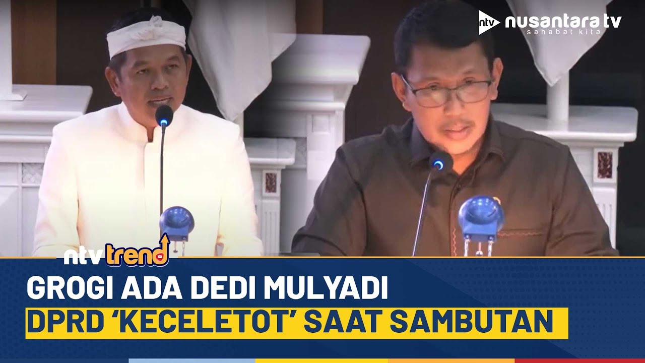 [FULL] Grogi Ada Dedi Mulyadi, DPRD Jabar Yusuf Belibet saat Beri Sambutan | NTV