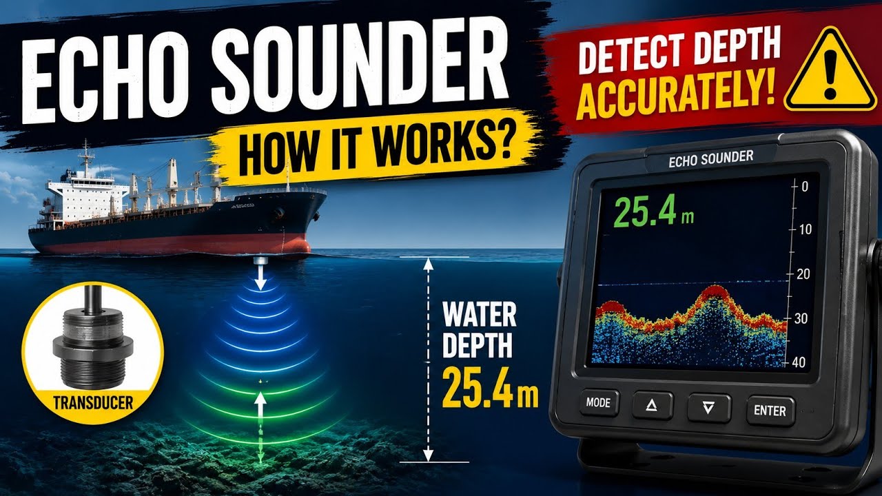 Echo Sounder Explained | Working, Errors & Uses | NAV AIDS | Mates exam