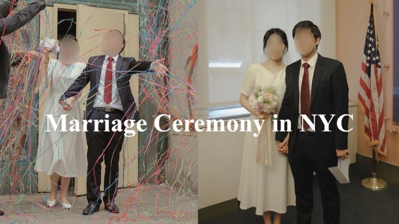 🇺🇸 뉴욕 시청에서 작은 결혼식 👰🏻‍♀️🤵🏻‍♂️ 미국에서 혼인신고 하기. 뉴욕 웨딩드레스 투어. 부부 축하 파티