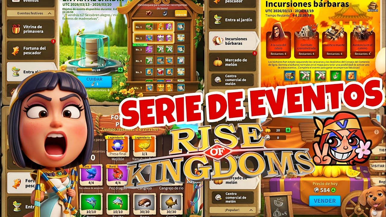 7k DE GEMAS, EVENTO DEL MELÓN, ZENITH DE PODER - RISE OF KINGDOMS 