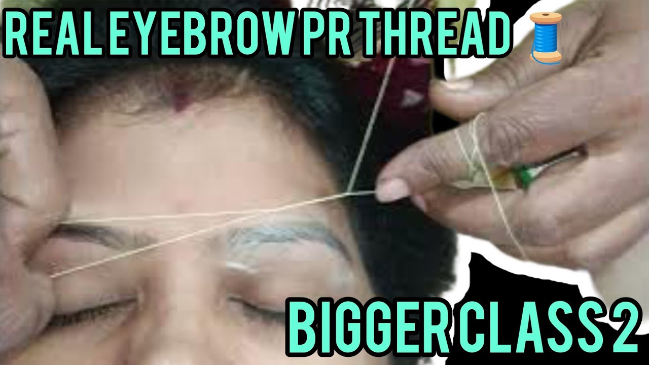 Real eyebrows class 2 thread🧵kaise chalega biggner ke liye online beauty parlour class details video