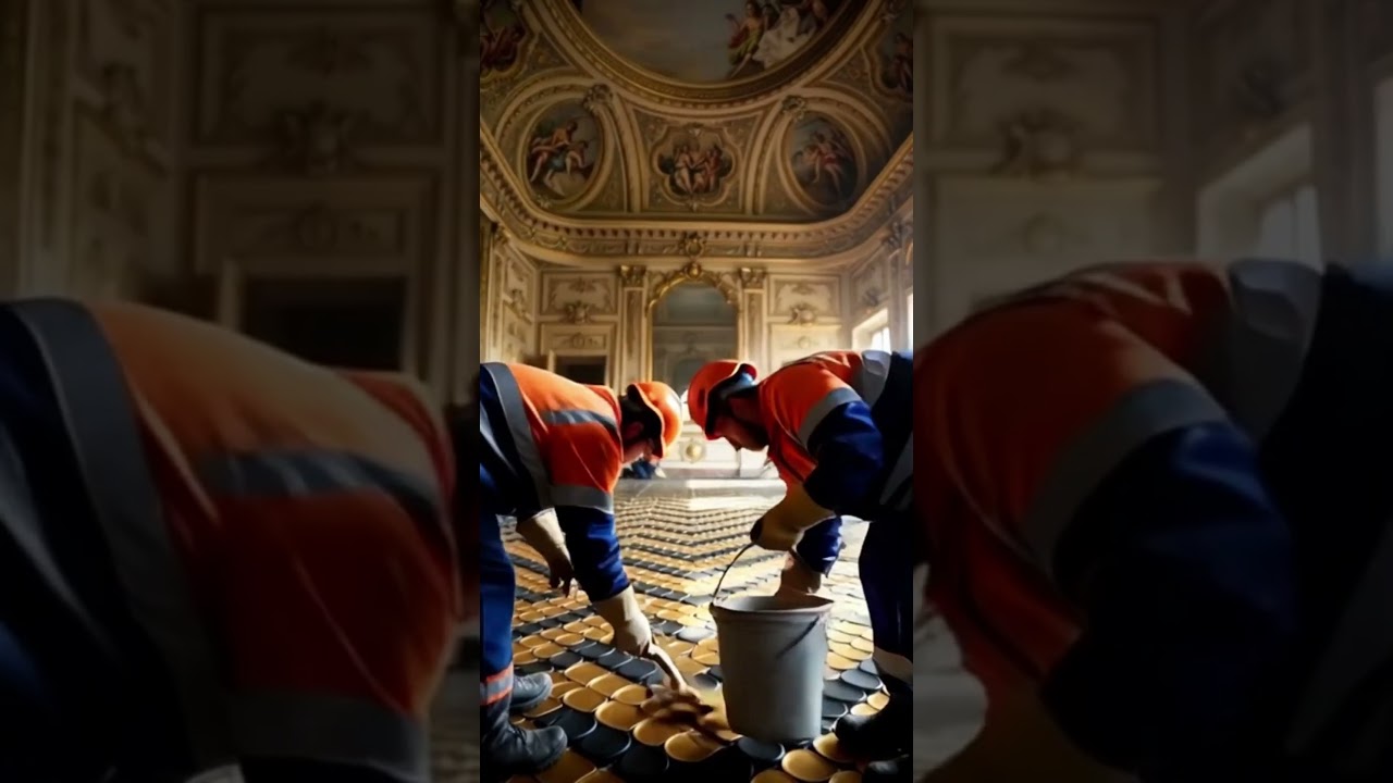 “Timelapse of Luxury Epoxy Floor Installation & Decor in a Well-Decorated Room 