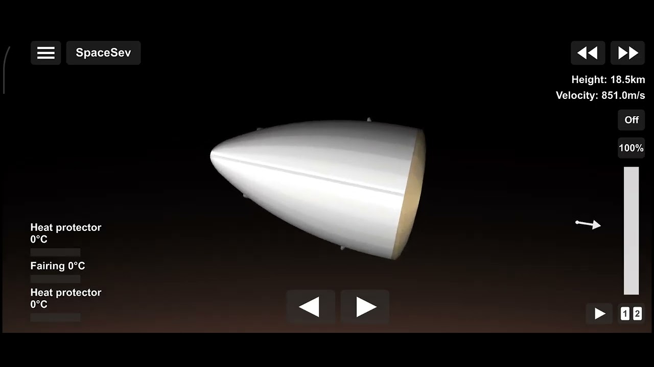 Landing a rover on the surface of Martius (Mars) in spaceflight simulator