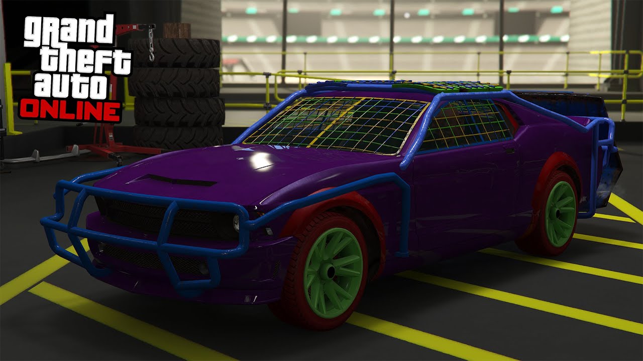 GTA 5 Online - Vapid Dominator Nightmare (Ford Mustang Death Race) - DLC Vehicle Customization