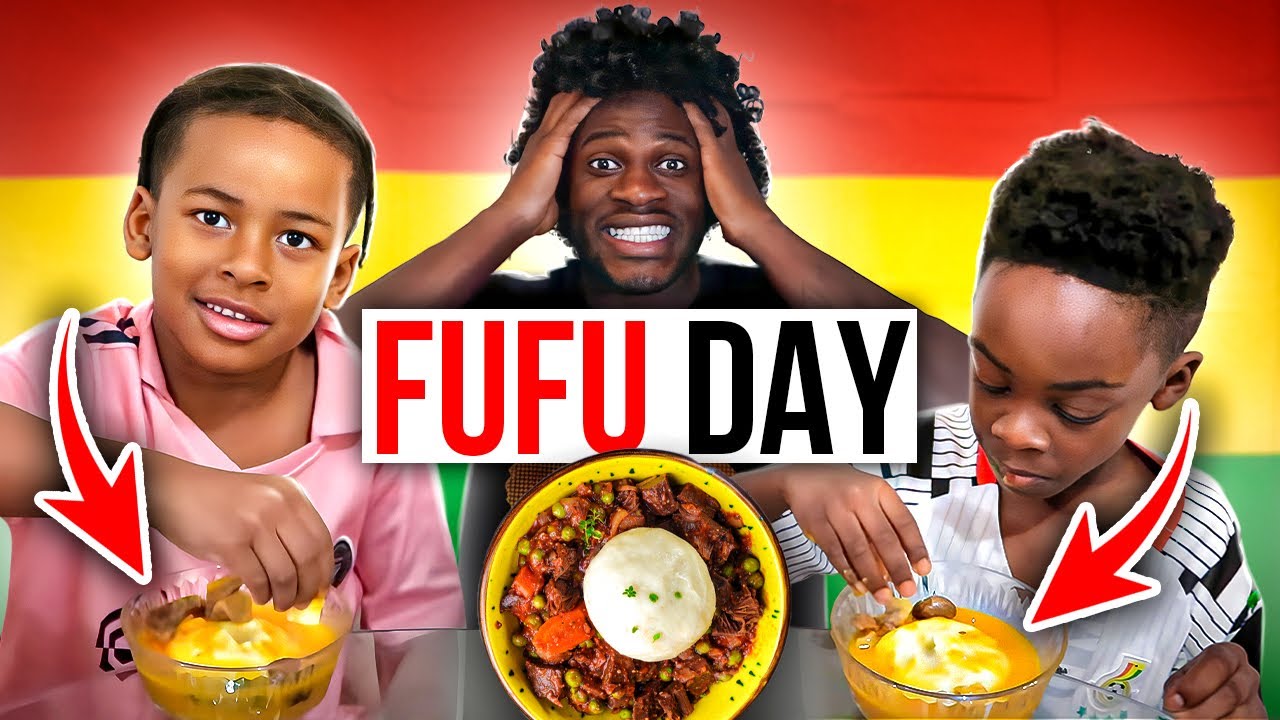 KAYDEN UND TYRESE PROBIEREN ZUM 1. MAL BEN’S FUFU ! GHANA STYYLE 🇬🇭