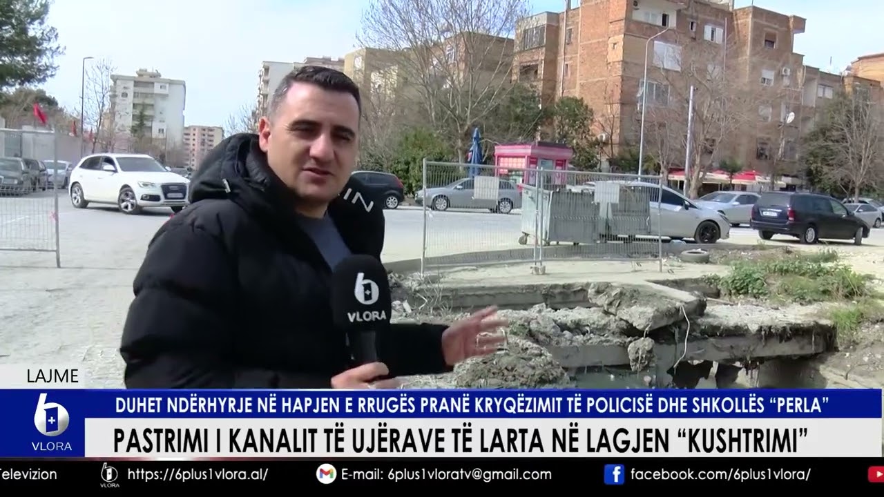 Pastrimi i kanalit të ujërave të larta në lagjen 