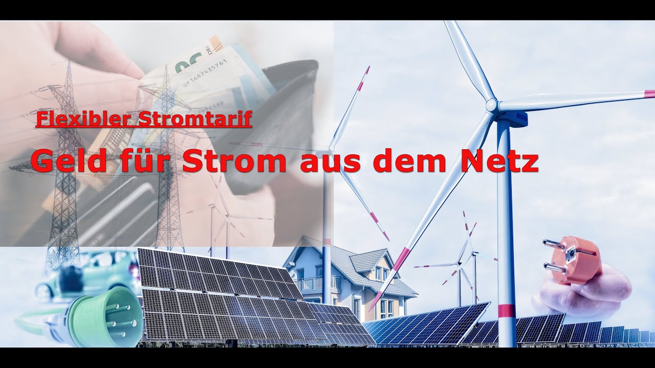 Geld f&uuml;r Strom aus dem Netz, flexibler Stromtarif