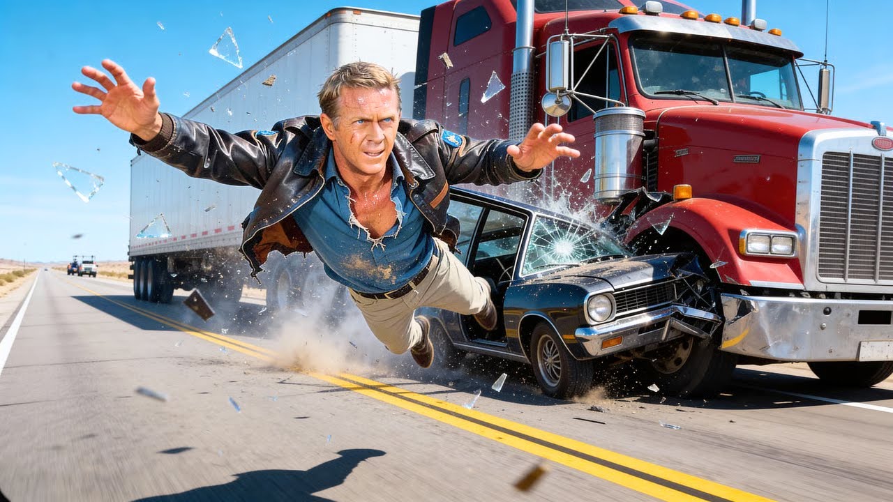 Steve McQueen Crashed During a High-Speed Action Scene — What Happened Next Became Hollywood Legend