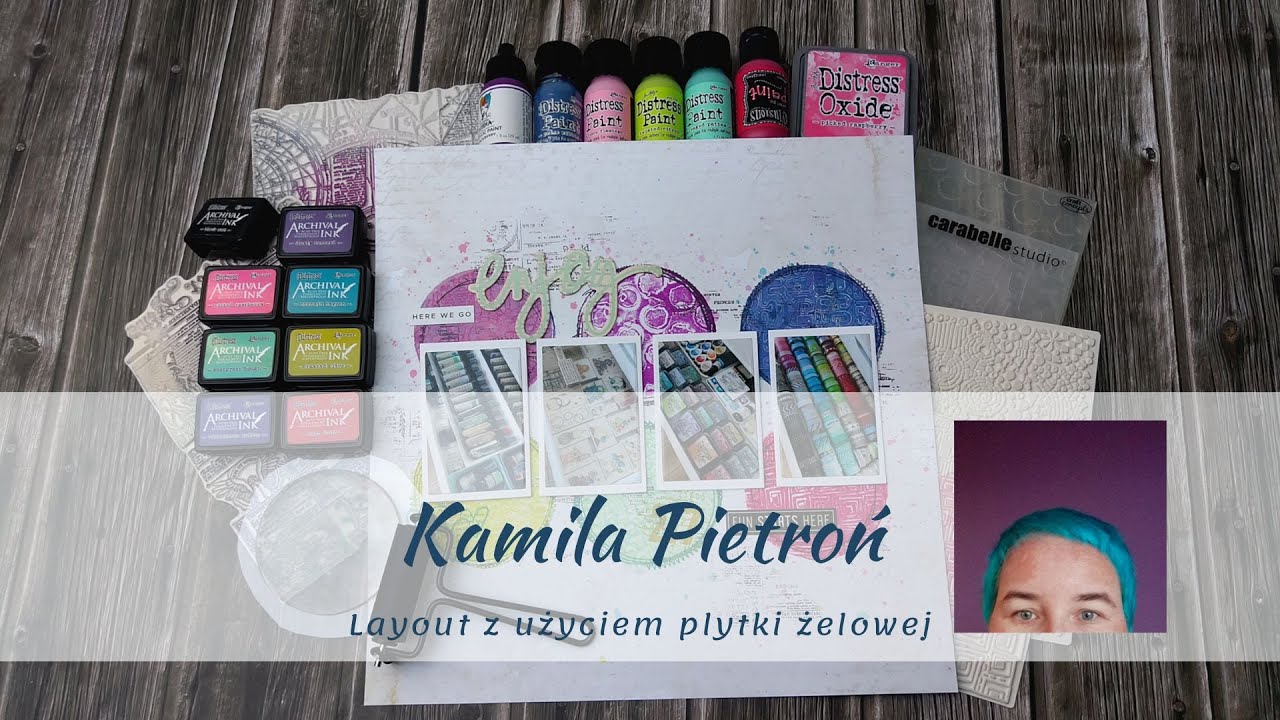 Layout z płytką żelową