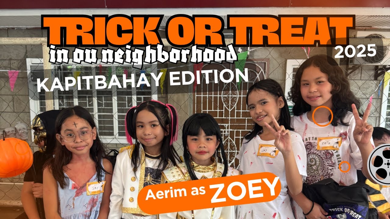Trick or Treat 2025 | Kapitbahay Edition | Aerim as Zoey Huntrix again!