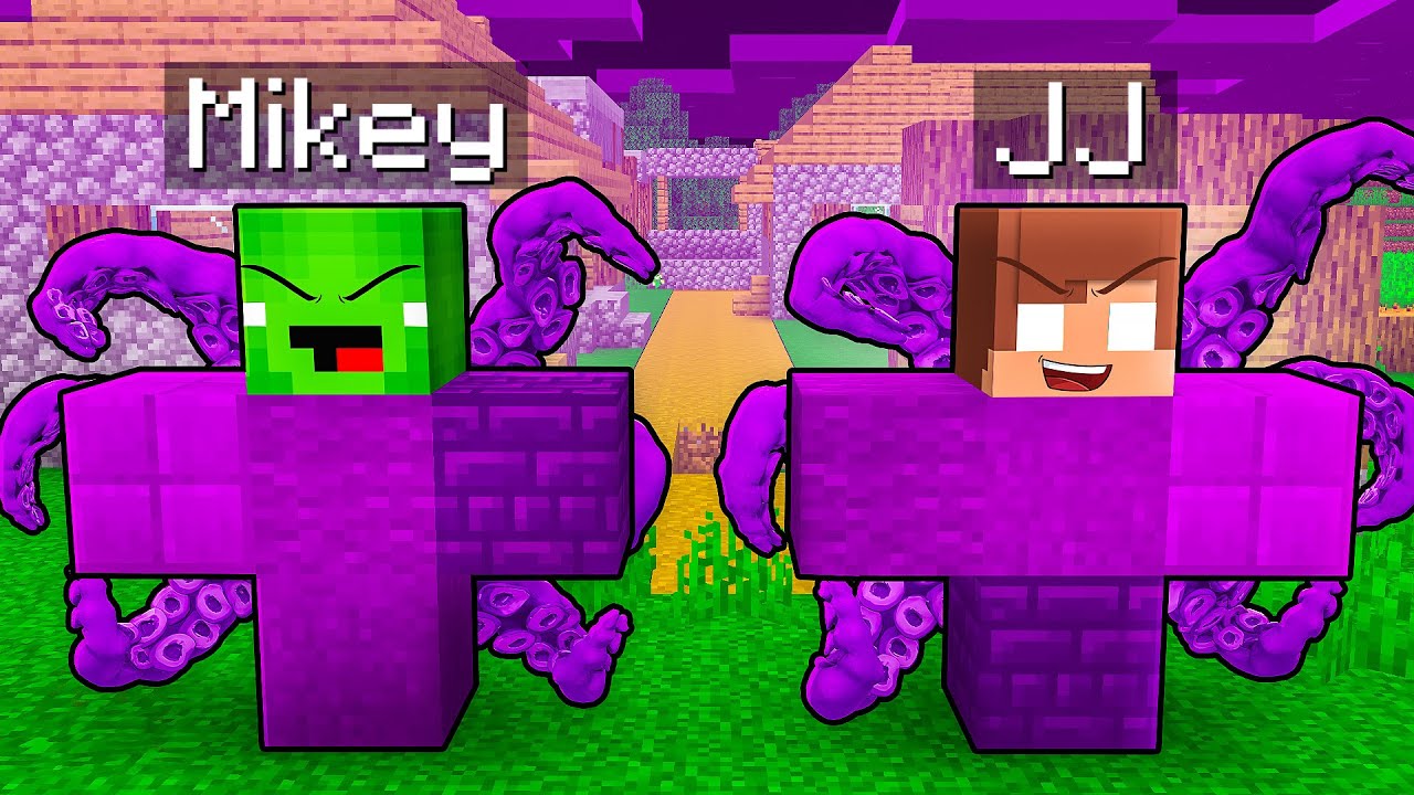 JJ and Mikey Became DARK GOLEMS in Minecraft - Maizen